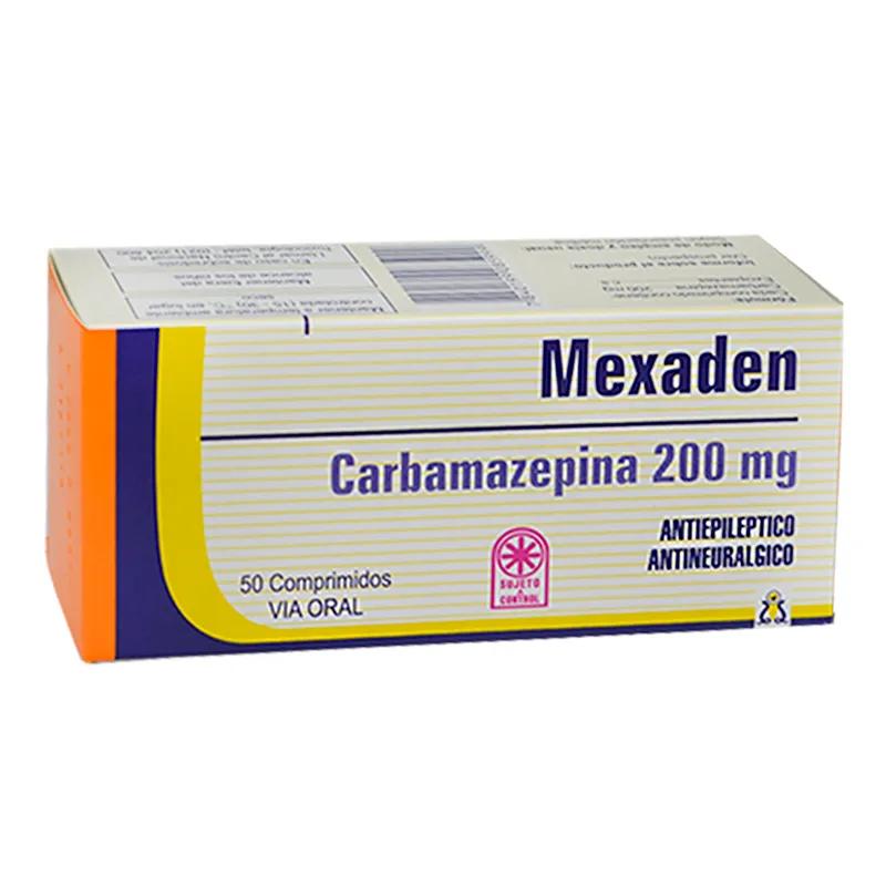Mexaden Carbamazepina 200 mg - Caja de 50 Comprimidos