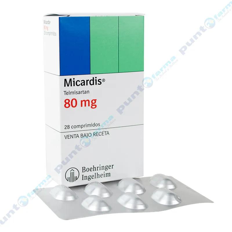 Micardis Telmisartan 80 mg - Caja de 28 comprimidos