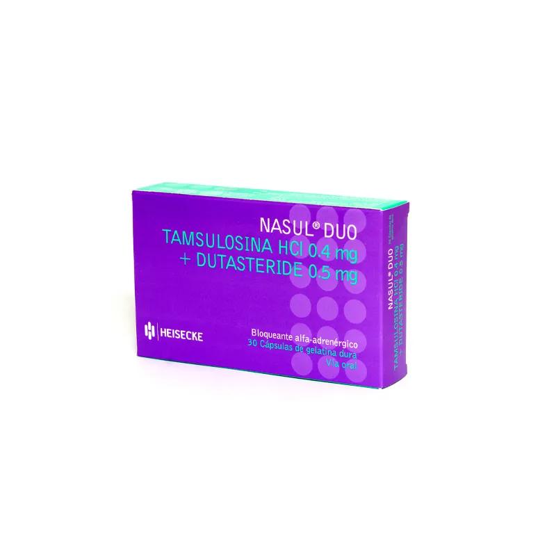 Nasul Duo Tamsulosina HCI 0.4mg + Dutasteride 0.5mg - Cont. 30 cápsulas de gelatina dura