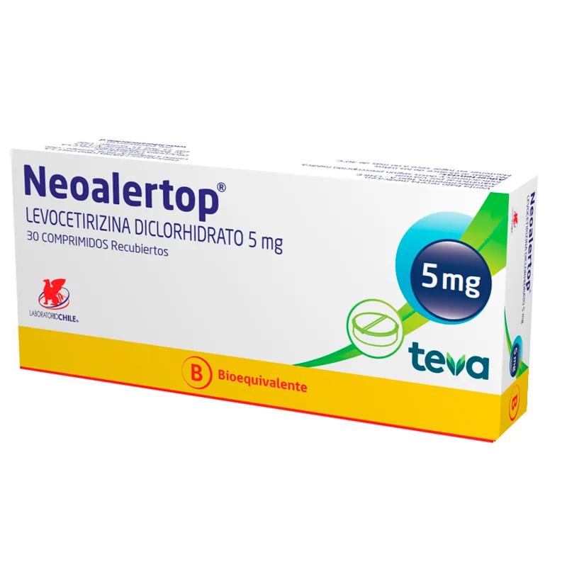 Neoalertop Levocetirizina Diclorhidrato 5 mg - Cont. 30 comprimidos recubiertos
