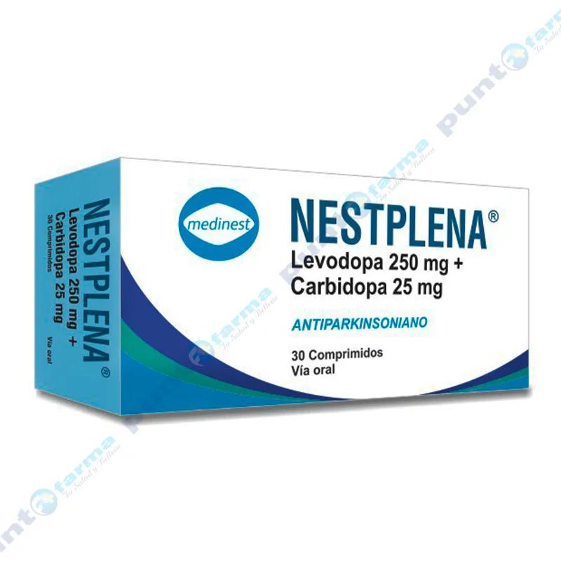 Nestplena Levodopa 250 mg +Carbidopa 25 mg - Caja de 30 comprimidos
