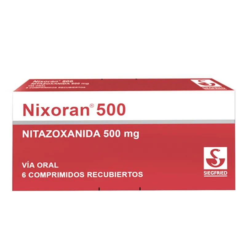 Nixoran 500 Nitazoxanida 500 mg - Caja de 6 comprimidos recubiertos