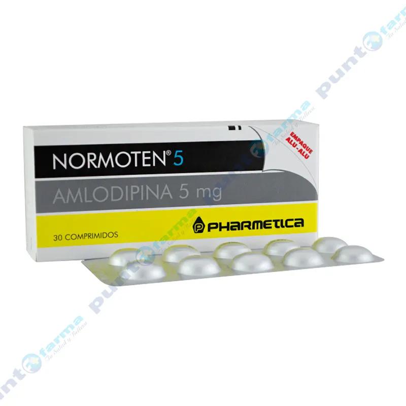 Normoten Amlodipina 5 mg - Caja de 30 comprimidos