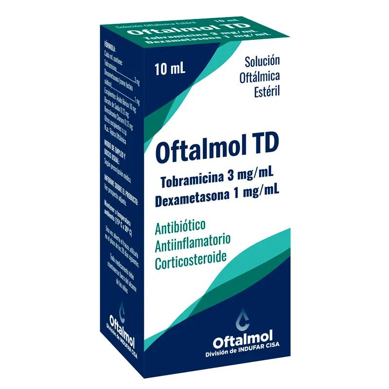 Oftalmol TD Tobramicina 3 mg Dexametasona 1 mg Gotas - 10 mL