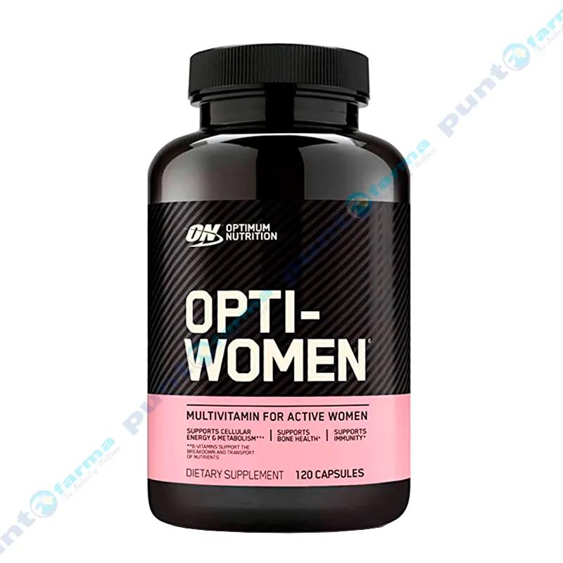 Opti-Women On Optimum Nutrition - Frasco de 120 cápsulas