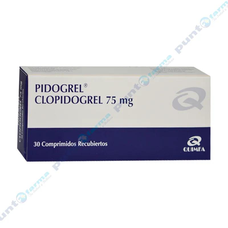 Pidogrel Clopidogrel 75 mg - Caja de 30 comprimidos recubiertos