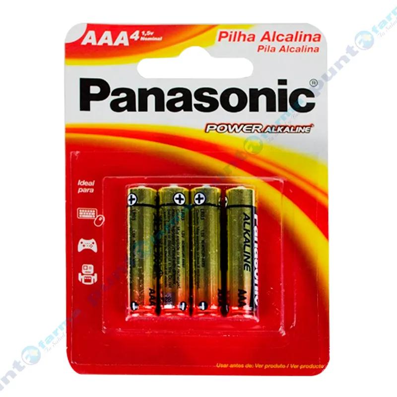 Pilas Panasonic Power Alkaline AAA4 - Cont 4 unidades