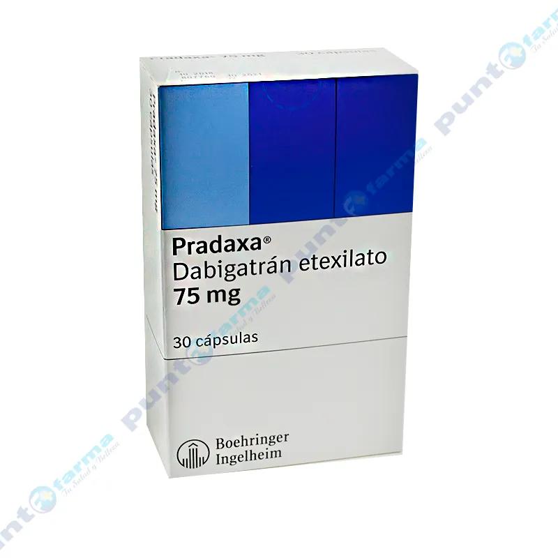Pradaxa Dabigatrán Etexilato 75 mg - Caja de 30 cápsulas