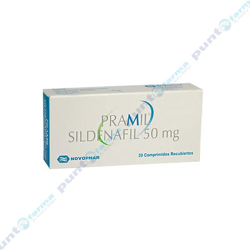 Pramil Sildenafil 50 mg - Caja con 20 comprimidos