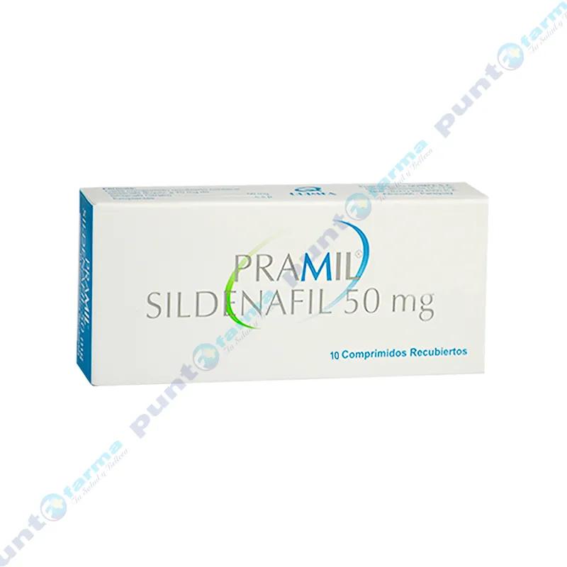 Pramil Sildenafil de 50mg - Caja de 10 comprimidos recubiertos