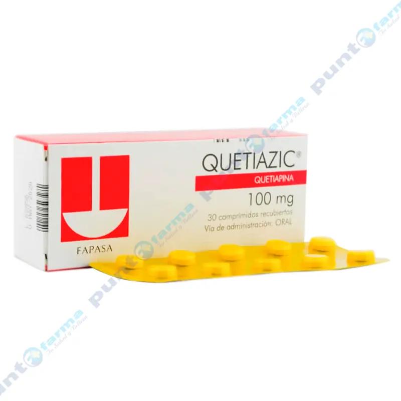 Quetiazic Quetiapina 100 mg - Caja de 30 Comprimidos