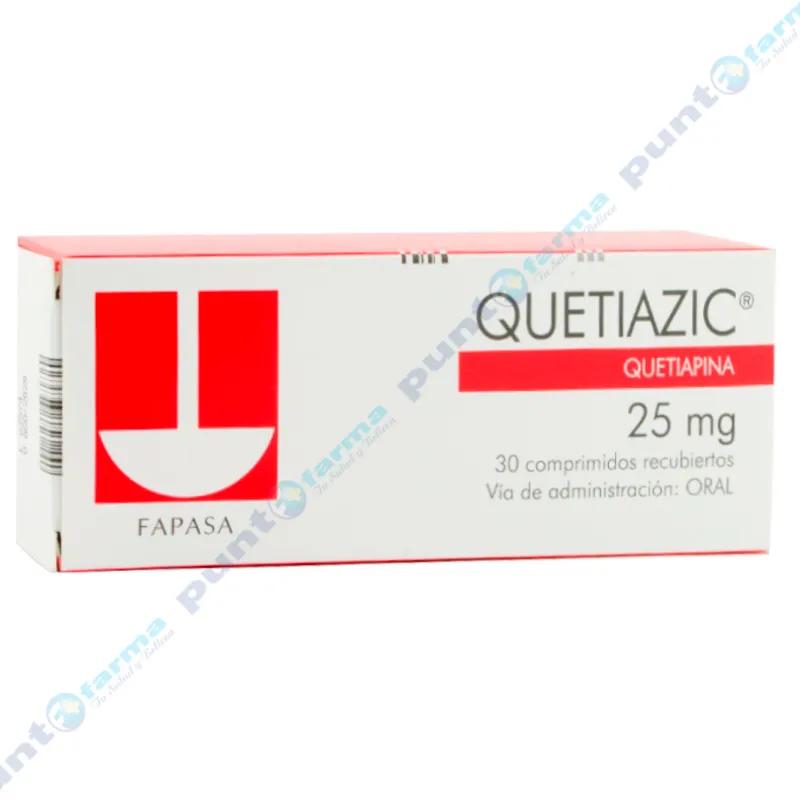 Quetiazic Quetiapina 25 mg - Caja de 30 Comprimidos Recubiertos