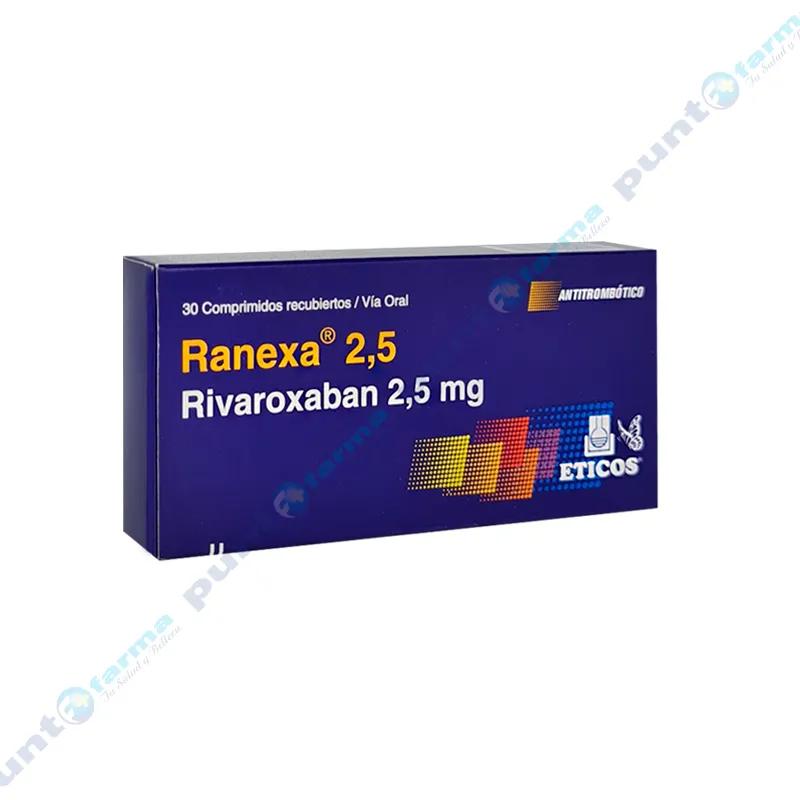Ranexa Rivaroxaban 2,5 mg - Caja de 30 comprimidos recubiertos