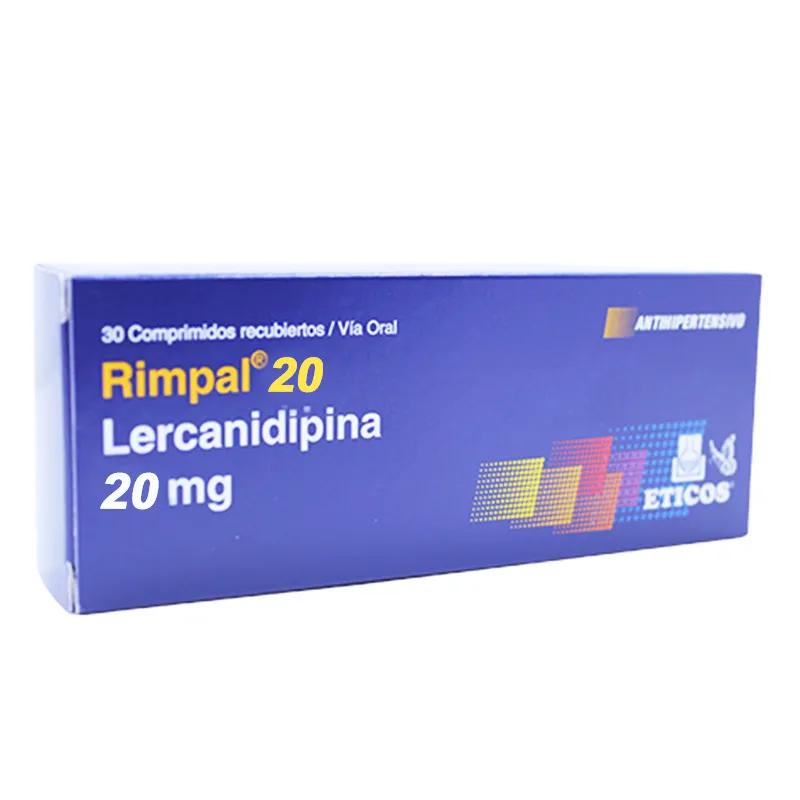 Rimpal 20 Lercanidipina 20 mg - Caja de 30 comprimidos recubiertos
