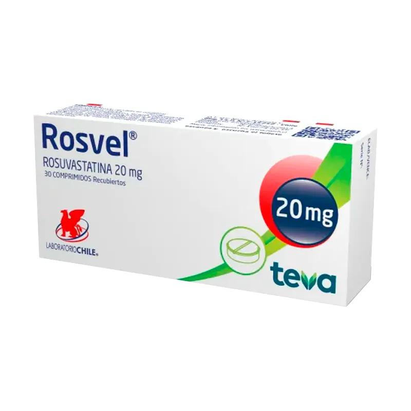 Rosvel Rosuvastatina 20 mg - Cont. 30 comprimidos recubiertos