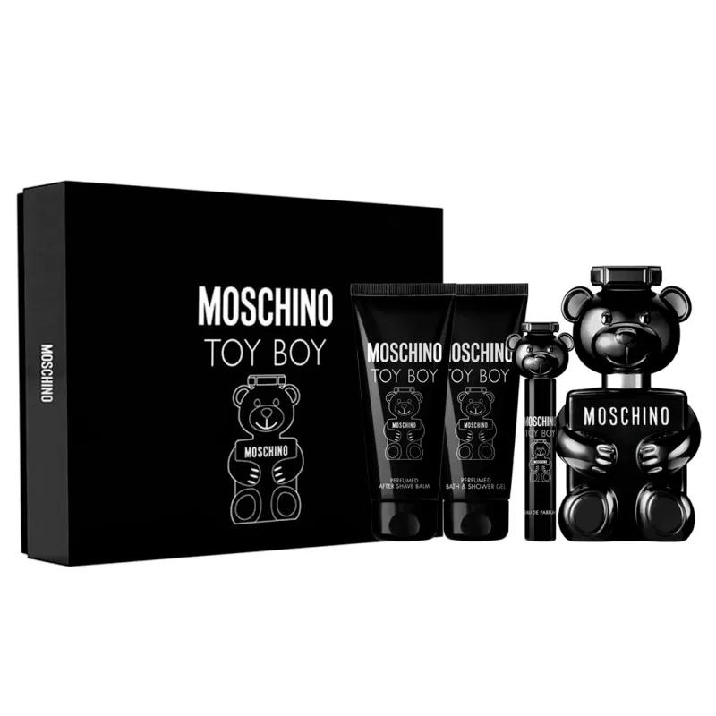 Set Moschino Toy Boy Eau de Parfum 100mL + Gel de Ducha 100mL + Aftershave Bálsamo 100mL + Eau de Parfum 10mL