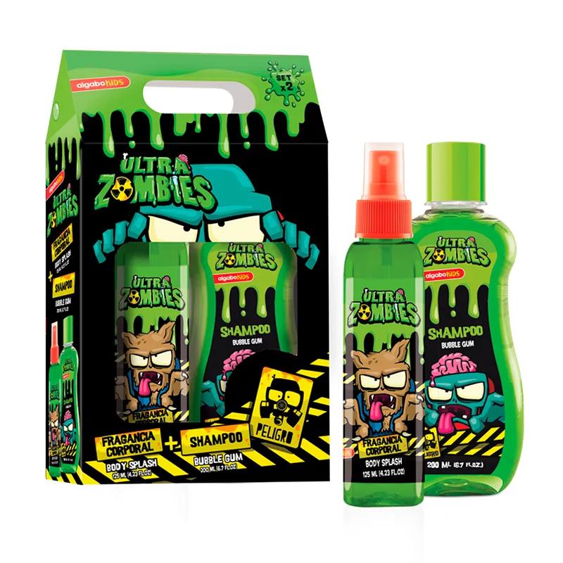 Set de Colonia y Shampoo Ultra Zombies Algabo Kids