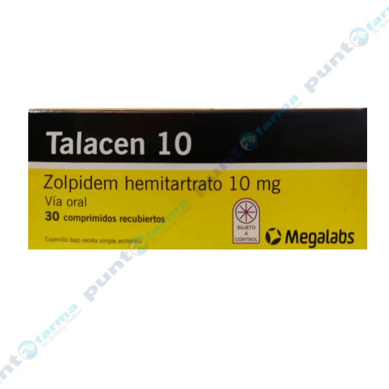 Talacen Zolpidem 10 mg - Caja de 30 Comprimidos