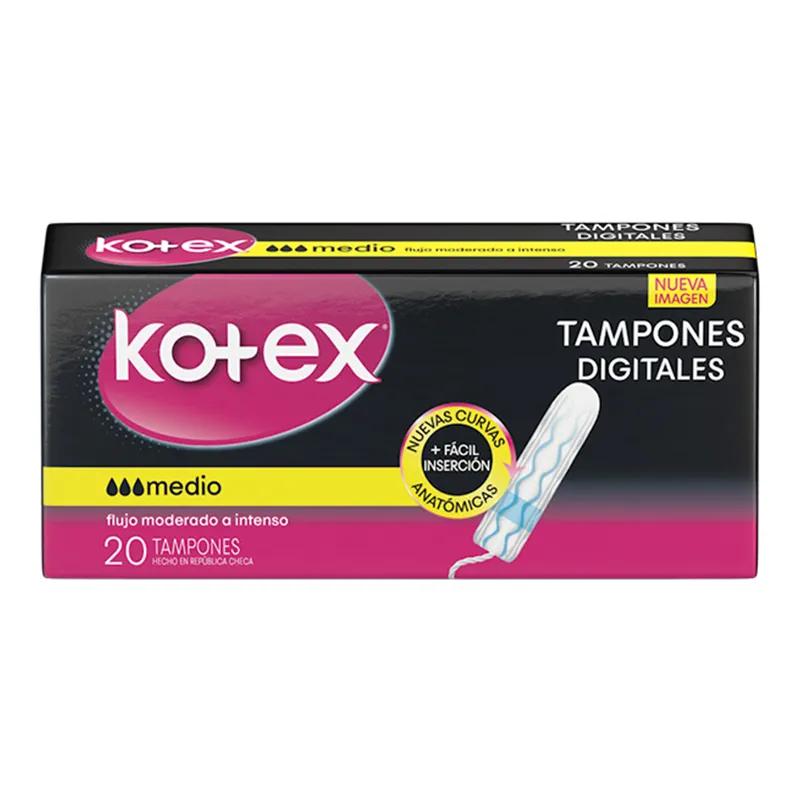 Tampones Kotex Digital M - Cont 20 unidades