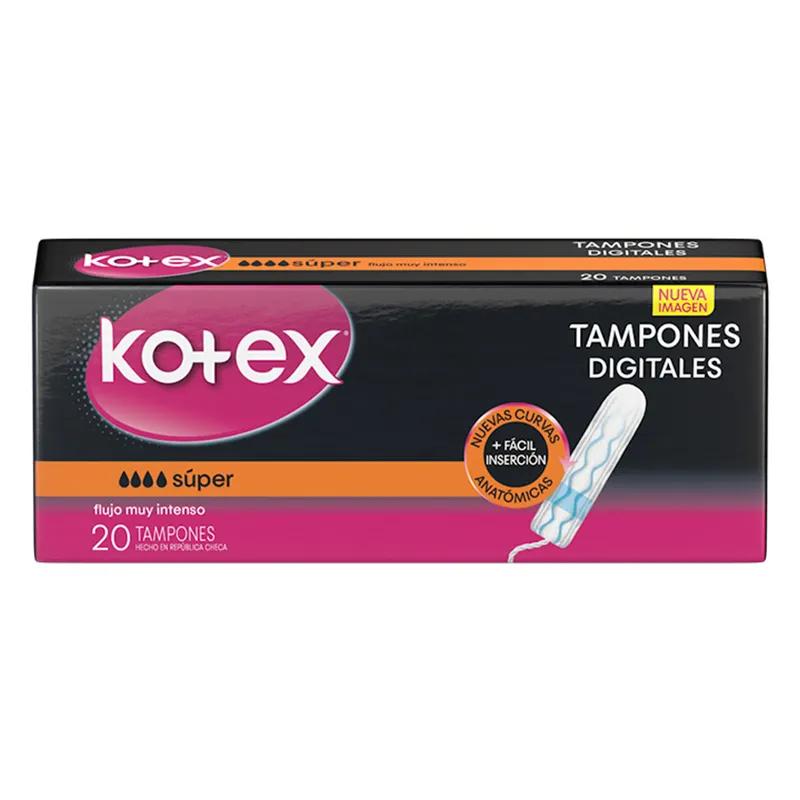 Tampones Kotex Digital Super - Cont 20 unidades