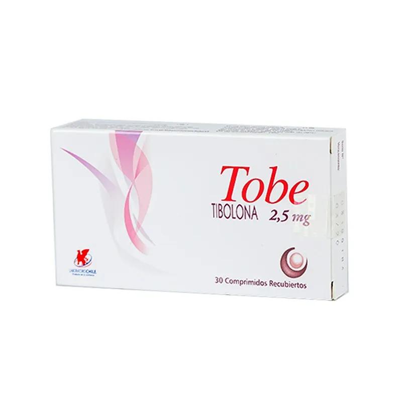 Tobe Tibolona 2.5 mg - Caja de 30 comprimidos