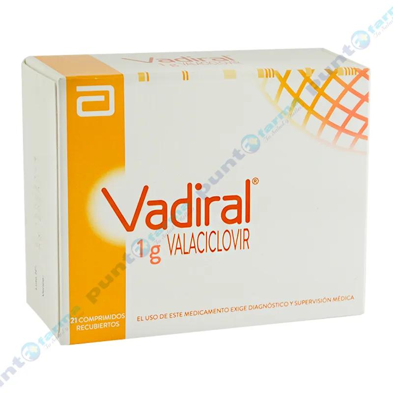 Vadiral 1g Valaciclovir - Caja de 21 comprimidos recubiertos
