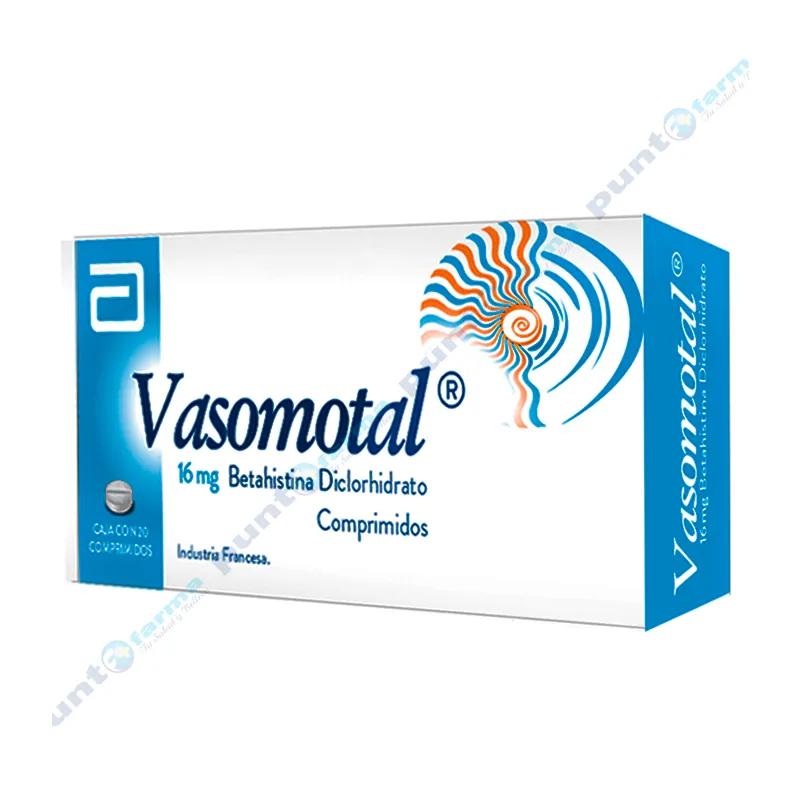 Vasomotal Betahistina Diclorhidrato 16 mg - Caja de 20 comprimidos
