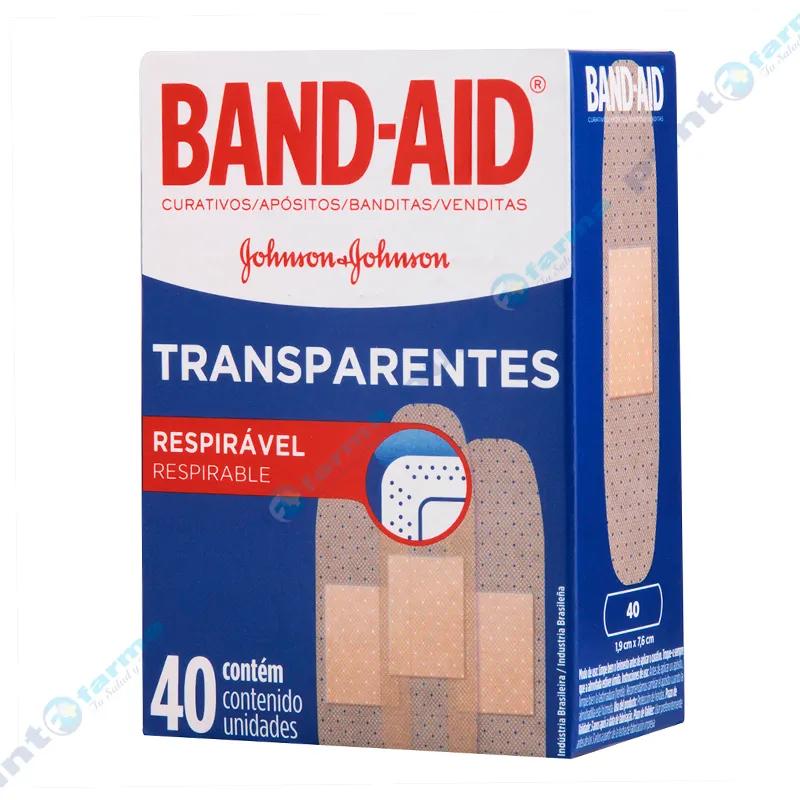 Venditas Adhesivas Transparentes Band-Aid - Cont 40 unidades