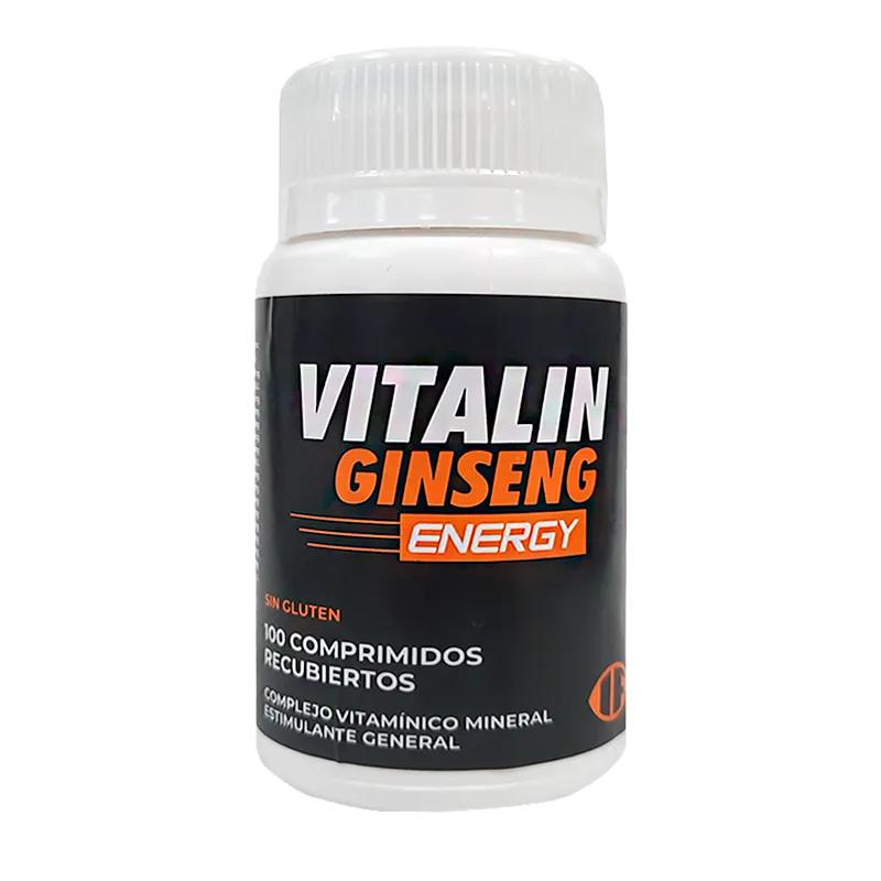 Vitalin Ginseng Energy - Frasco de 100 comprimidos recubiertos