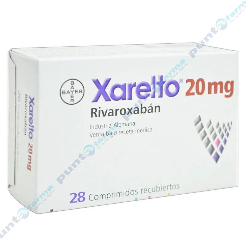 Xarelto 20 mg Rivaroxabán - Caja de 28 Comprimidos Recubiertos