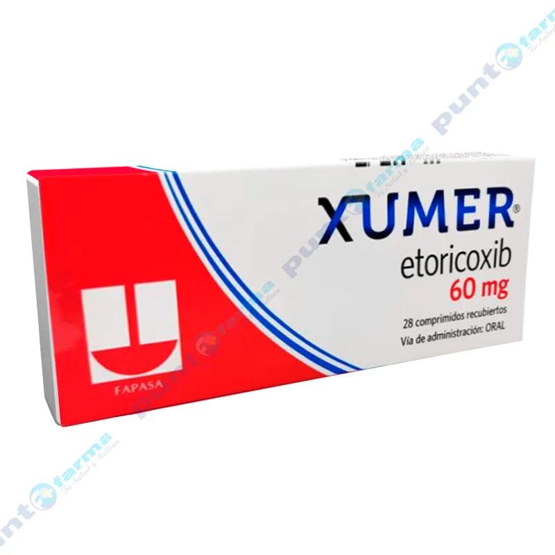 Xumer Etoricoxib 60 mg - Cont. 28 comprimidos recubiertos