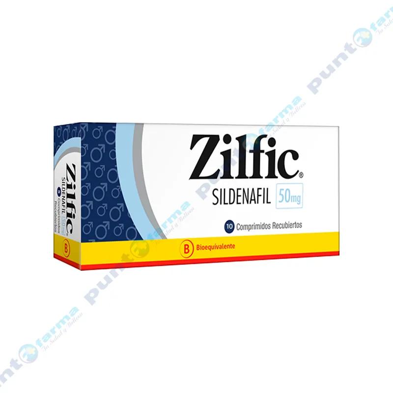 Zilfic Sildenafil Mintlab 50 mg - Cont. 10 comprimidos recubiertos