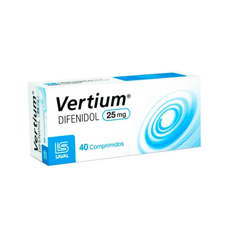Vertium Difenidol 25 mg - Caja de 40 comprimidos