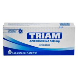 Triam Azitromicina 500 mg - Caja de 6 comprimidos recubiertos