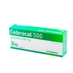 Cebrocal 500 Citicolina 500 mg - Caja de 30 Comprimidos