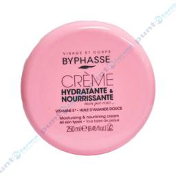 Crema Hidratante y Nutritiva con vItamina E y Aceite de Almendra Dulce Byphasse - Cont. 250ml
