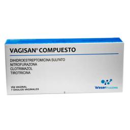 Vagisan Compuesto Clotrimazol - Caja de 7 óvulos