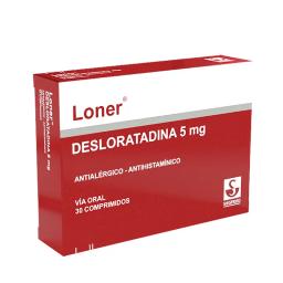 Loner Desloratadina 5mg - Caja de 30 Comprimidos