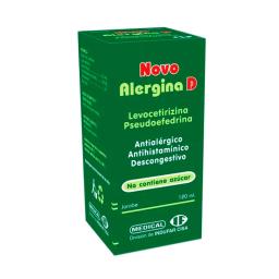 Novo Alergina D Levocetirizina Pseudoefedrina - Cont. 120 ml