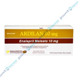 Ardilan Enalapril 10 mg - Caja de 100 Comprimidos Ranurados.