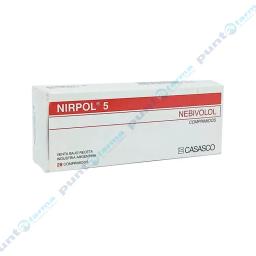 Nirpol Nebivolol 5 mg - Cont. 28 comprimidos recubiertos