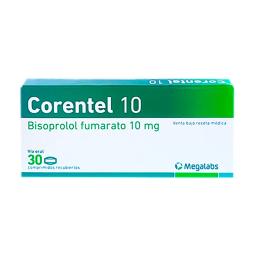 Corentel 10 Bisoprolol Fumarato 10 mg - Caja de 30 comprimidos recubiertos