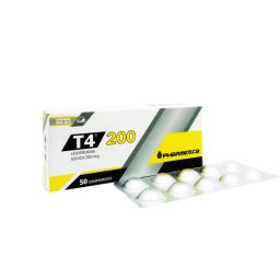 T4 Levotiroxina Sodica 200 mg - Caja de 50 comprimidos