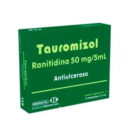 Tauromizol Ranitidina 50 mg - Cont. 5 ampollas