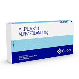 Alplax Alprazolam 1 mg - 30 Comprimidos