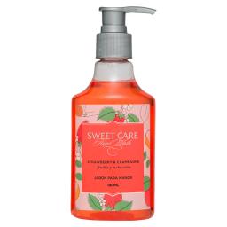 Jabón para Manos Strawberry y Champagne Sweet Care - Cont. 180ml
