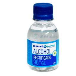 Alcohol Rectificado 96% Punto farma - Frasco de 120 mL