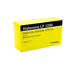 Diaformina LP Metformina Clorhidrato 1000 mg - Cont. 30 Comprimidos