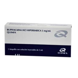 Bupivacaina HCL Hiperbarica 5 mg/mL - 1 Unidad de Ampolla