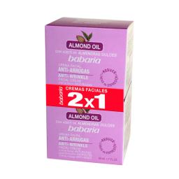 Crema Facial Antiarrugas Almendras Dulces - Cont. 2 unidades de 50mL